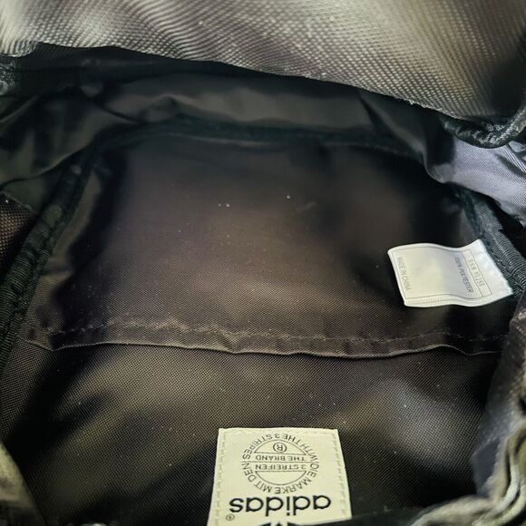 ADIDAS ORIGINALS Black White Mini Backpack With Trefoil Logo - Picture 6 of 10